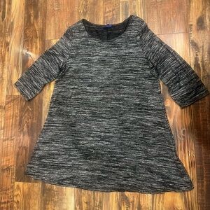 Apt. 9 XL mini dress.. black and White Crew Neck